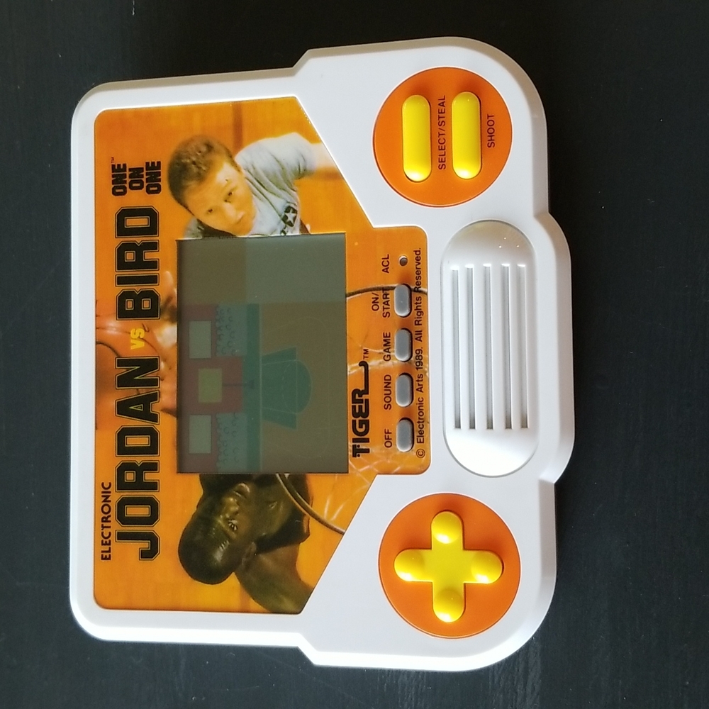 Jordan vs Bird vintage handheld Tiger Electronic game